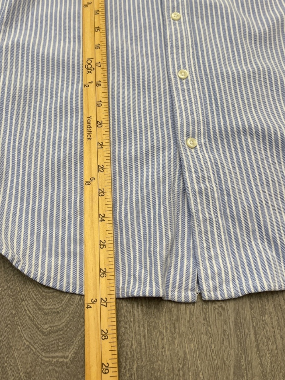 Ralph Lauren Knit Oxford Shirt Women's L Button Down Striped - Picture 11 of 11